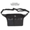 Scissors Pouch Salon Barber Hairdressing Scissors Holster Hair Stylist Tools Bag Comb Shear Holster Waist Shoulder Belt, Large Capacity Hairdressing Carrying Bag for Hairdressers (Black) view 2