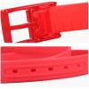 Andongnywell Silicone Belt Men's and Women's Universal Belt Plastic Buckle Candy Color Waist Strap (Pink,One Size) view 2