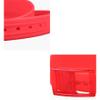 Andongnywell Silicone Belt Men's and Women's Universal Belt Plastic Buckle Candy Color Waist Strap (Pink,One Size) view 3