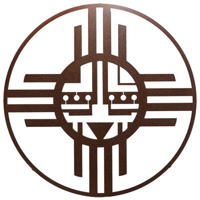 BLACK FOREST DECOR Native Sun Metal Wall Art - Sparkle Copper
