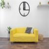 Black Chic Metal Large Wall Clock, Silent Oversize Clock, Unique Art Home Decor Metal Wall Art Horloge Murale Housewarming Gift Bird Themed (Only Clock, 19.6 Inches) view 2