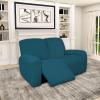 Easy-Going 100% Dual Waterproof Recliner Loveseat Cover, 6-Pieces Stretch Relining Sofa Cover with Pocket, Jacquard 2 Seat Sofa Slipcover Leakproof Washable (Loveseat, Peacock Blue) view 2