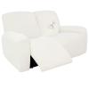 Easy-Going 100% Dual Waterproof Recliner Loveseat Cover, 6-Pieces Stretch Relining Sofa Cover with Pocket, Jacquard 2 Seat Sofa Slipcover Leakproof Washable (Loveseat, Cream) view 1