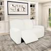 Easy-Going 100% Dual Waterproof Recliner Loveseat Cover, 6-Pieces Stretch Relining Sofa Cover with Pocket, Jacquard 2 Seat Sofa Slipcover Leakproof Washable (Loveseat, Cream) view 2