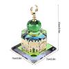 Al Aqsa Mosque Miniature Model, Muslim Crystal Gilded Islamic Showpiece Architecture Handicraft Souvenir for Desktop Decor Islamic Building Gift view 2