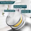 Heavy Duty Tea Kettle Stovetop Whistling Teakettle Teapot,seamless bottom, Stainless Steel 304, Brushed finish (4L) view 4