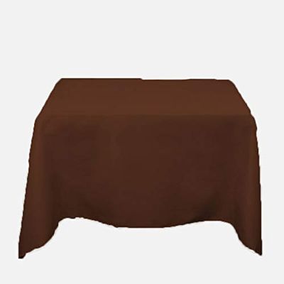 Bedding Empire 500TC Egyptian Cotton Set of 1 Piece Square Shape Tablecloth for Kitchen Dining l Decoration l Parties (90 x 90 inch, Coffee)