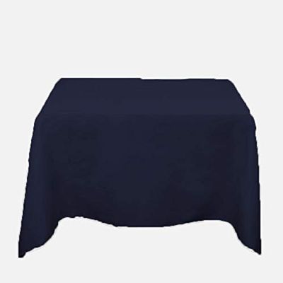 Bedding Empire 500TC Egyptian Cotton Set of 1 Piece Square Shape Tablecloth for Kitchen Dining l Decoration l Parties (90 x 90 inch, Navy Blue)