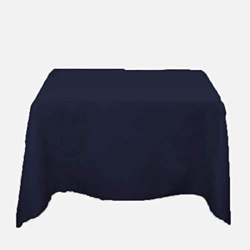 Bedding Empire 500TC Egyptian Cotton Set of 1 Piece Square Shape Tablecloth for Kitchen Dining l Decoration l Parties (90 x 90 inch, Navy Blue)