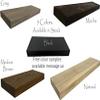 joelsantiques - 42 Inch Wooden Floating Shelves for Wall - 42x8x2 in - Made of Natural Wood - Heavy Duty Rustic Wall Shelves for Bedroom - Perfect for Living Room, Kitchen - Mocha view 3