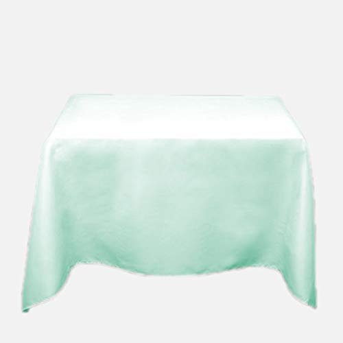 Bedding Empire 500TC Egyptian Cotton Set of 1 Piece Square Shape Tablecloth for Kitchen Dining l Decoration l Parties (90 x 90 inch, Aqua)