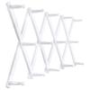SKOLOO Hat Rack for Wall with 14 Hooks, Solid Wooden, Modern, Expandable Coat Rack Wall Mount for Coats, Hats, Bags, Baseball Caps, White view 1