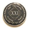 21 Year NA Black & Gold Medallion -Chip, Coin, Token view 1