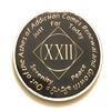 22 Year NA Black & Gold Medallion -Chip, Coin, Token view 1