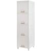 Cmbsya Storage Drawers Organizer for Clothes Toys Dresser Storage Tower Plastic Organizer Unit Freestanding for Bedroom Closet Entryway Hallway Nursery Room (4-Drawers), White view 1