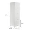 Cmbsya Storage Drawers Organizer for Clothes Toys Dresser Storage Tower Plastic Organizer Unit Freestanding for Bedroom Closet Entryway Hallway Nursery Room (4-Drawers), White view 3
