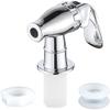 Silver Beverage Dispenser Replacement Spigot, Push Style Spigot for Beverage Dispenser Carafe, Water Dispenser Replacement Faucet (2 PACK) view 2