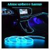 AIHONG Multipurpose 1m 2m 3m 5m Sewing Edge Neon Light Dance Party Car Decor Light Neon Flexible EL Wire Rope Tube LED Strip with DC12V Plug for Cosplay Dress Carnival Decoration view 3