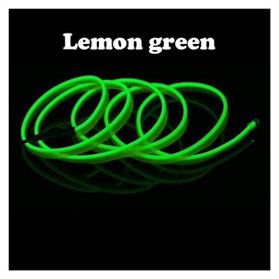 AIHONG Multipurpose 1m 2m 3m 5m Sewing Edge Neon Light Dance Party Car Decor Light Neon Flexible EL Wire Rope Tube LED Strip with DC12V Plug for Cosplay Dress Carnival Decoration