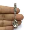 Victorian Style Flower Salt Spoon 925 Sterling Sliver view 4