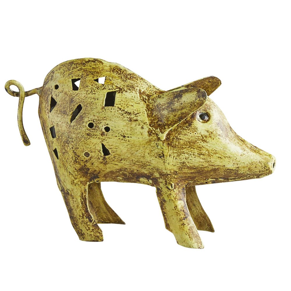 47th & Main Figurine Tabletop Dcor, 4.75" Tall, Standing Pig