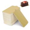 100Pcs Cake Boards, Gold Rectangular Mousse Cake Cardboard Plate Cupcake Dessert Displays Tray for Wedding Birthday(L) view 1