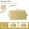 100Pcs Cake Boards, Gold Rectangular Mousse Cake Cardboard Plate Cupcake Dessert Displays Tray for Wedding Birthday(L) view 2