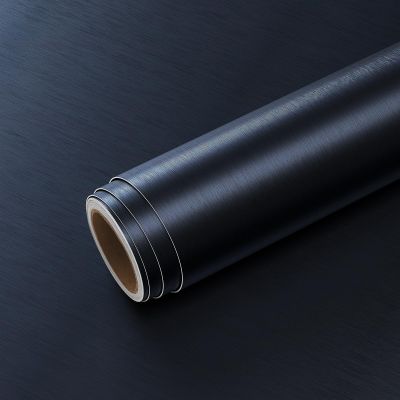 VEELIKE Brushed Blue Stainless Steel Contact Paper for Kitchen Appliances Dishwasher Refrigerator Wrap Vinyl Cover 15.7''x354'' Thick Metallic Peel and Stick Wallpaper Blue Contact Paper for Cabinets