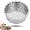 Stainless Steel Coffee Filter, 51mm Double Layer Pressurized Filter Basket Espresso Filter Basket Espresso Machine Parts for Portafilter Coffee Machine(Double Cup) view 1