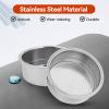 Stainless Steel Coffee Filter, 51mm Double Layer Pressurized Filter Basket Espresso Filter Basket Espresso Machine Parts for Portafilter Coffee Machine(Double Cup) view 2