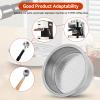 Stainless Steel Coffee Filter, 51mm Double Layer Pressurized Filter Basket Espresso Filter Basket Espresso Machine Parts for Portafilter Coffee Machine(Double Cup) view 3