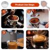 Stainless Steel Coffee Filter, 51mm Double Layer Pressurized Filter Basket Espresso Filter Basket Espresso Machine Parts for Portafilter Coffee Machine(Double Cup) view 4