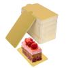 Rectangular Cake Boards, 100 Gold Cupcakes Stand Cake Dessert Displays Tray for Wedding Birthday (S) view 1