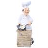 3D Resin Chef Figurines, Cute Funny Italian Chef Statues Sculpture Restaurant Table Figurine Decorative Chef for Home Restaurant Cafe Kitchen Decor(Cooking Chef) view 1