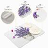 Absorbent Dish Drying Mat for Kitchen Counter - Purple Potted Lavender Microfiber Drying Pad, Reversible Drainer Mats for Countertop, Large 18 x 24 inch view 4