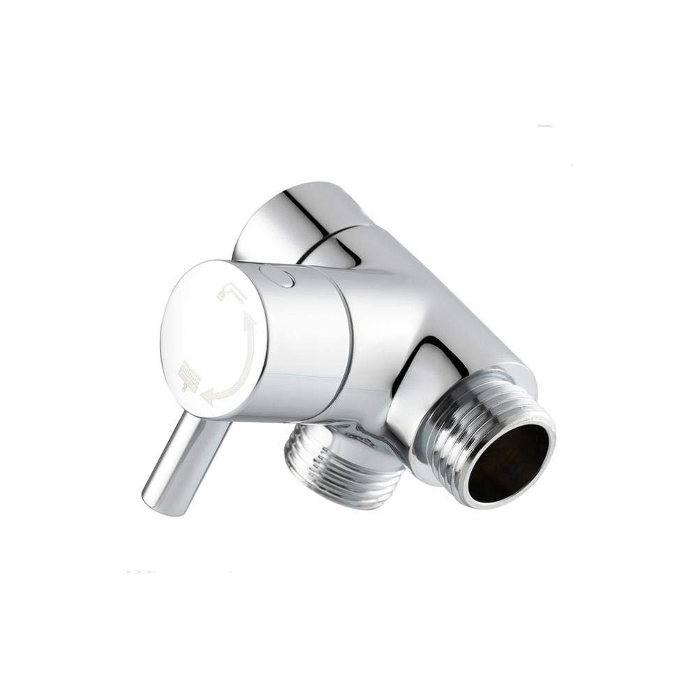 G 1/2 Connector Handheld Showerhead Fixed Spray Head Adapter Bathroom Shower Arm Diverter Modern Replacement Part 3 Way