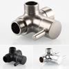 G 1/2 Connector Handheld Showerhead Fixed Spray Head Adapter Bathroom Shower Arm Diverter Modern Replacement Part 3 Way view 3