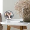 FAVOMOTO Digital Photo Frame, 3 in 1 LED Vanity Mirror Photo Album LED Photo Frame Electronic Picture Frame Mirror for Mother's Day present Couple Anniversary view 3