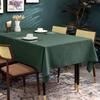 BALCONY & FALCON Rectangle Table Cloth  Waterproof, Wrinkle-Resistant & Dust-Proof Farmhouse Tablecloth for Dining, Kitchen, Party Decorations, Christmas (Hunter Green, 55" x 71") view 2