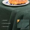 BALCONY & FALCON Rectangle Table Cloth  Waterproof, Wrinkle-Resistant & Dust-Proof Farmhouse Tablecloth for Dining, Kitchen, Party Decorations, Christmas (Hunter Green, 55" x 71") view 3