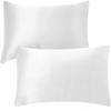 7PCS Premium Satin Duvet Cover Set-1Duvet Cover,1Fitted Sheet 15'',1Flat Sheet,2Pillowshams,2Pillowcases 600 TC Soft Satin Bedding Set Solid Colors Pattern Twin/White Duvet Cover Set view 3