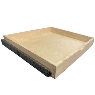 Couver Pull Out Drawers For Cabinets, 21"W x 21"D x 3"H Soft Close Slide Out Wood Shelves Storage Organizer for Kitchen, Finished, Heavy-Duty, Non-Assemble