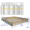 Couver Pull Out Drawers For Cabinets, 21"W x 21"D x 3"H Soft Close Slide Out Wood Shelves Storage Organizer for Kitchen, Finished, Heavy-Duty, Non-Assemble view 3