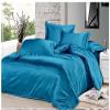 7PCS Premium Satin Duvet Cover Set-1Duvet Cover,1Fitted Sheet 14'',1Flat Sheet,2Pillowshams,2Pillowcases 600 TC Soft Satin Bedding Set Solid Colors Pattern Full/Turquish Duvet Cover Set view 1