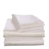 7PCS Premium Satin Duvet Cover Set-1Duvet Cover,1Fitted Sheet 15'',1Flat Sheet,2Pillowshams,2Pillowcases 600 TC Soft Satin Bedding Set Solid Colors Pattern Queen/White Duvet Cover Set view 2
