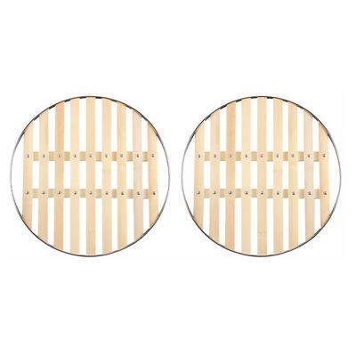 Cabilock 2pcs Steaming Rack Sturdy Round Steam Holder for Cooking for Home Kitchen Hand Wash Recommended Meets Cooking Needs