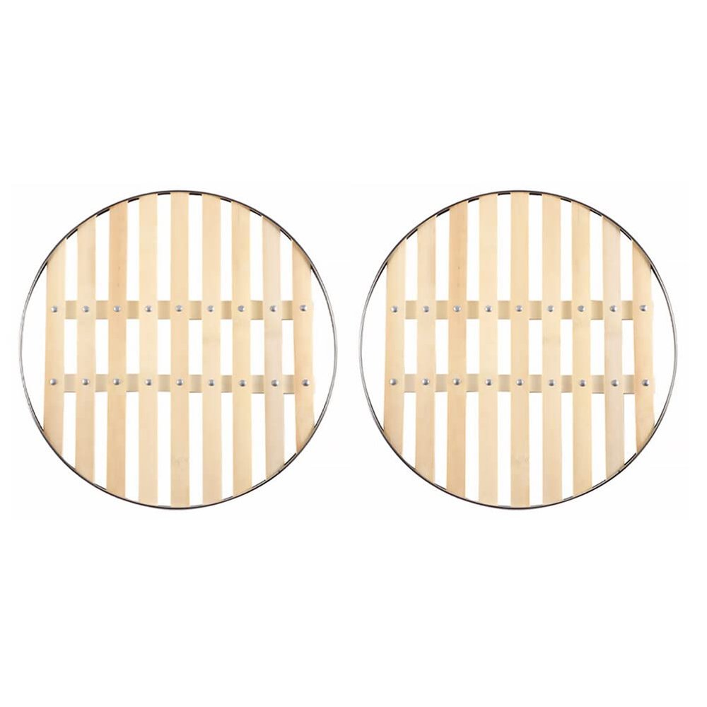 Cabilock 2pcs Steaming Rack Sturdy Round Steam Holder for Cooking for Home Kitchen Hand Wash Recommended Meets Cooking Needs