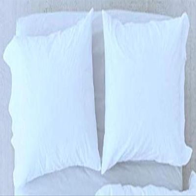 Bed Fringes Bedding Pom Pom UO Pillow Throw Cover Cushion Bed Bohemian Sham Sofa Tassels Cotton Pillow Cover Set of 2 (Solid White, 20x30 Inches)