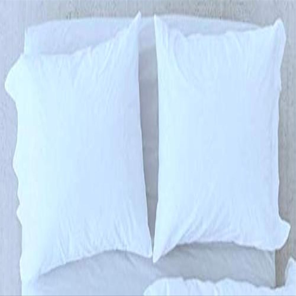 Bed Fringes Bedding Pom Pom UO Pillow Throw Cover Cushion Bed Bohemian Sham Sofa Tassels Cotton Pillow Cover Set of 2 (Solid White, 20x30 Inches)