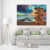 MySoulAndSpirit Store - Beach Ocean Sunset Multi Names Premium Canvas Crossroads Personalized Canvas Wall Art, Family Street Sign Family Name Art Canvas For Home Decor Custom Canvas Wall Art (48"x32") view 3